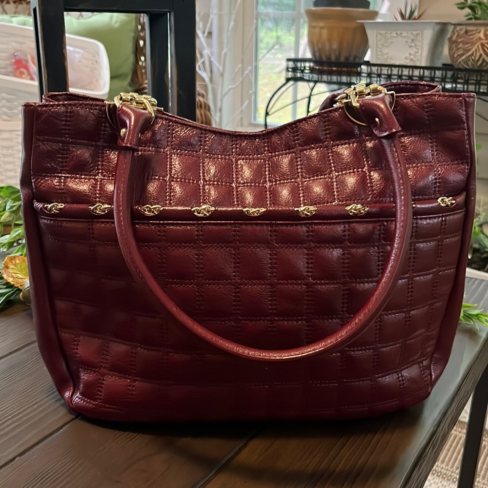 ANTONIO MELANI burgundy purse